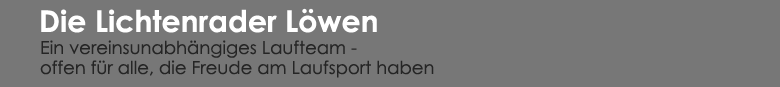 Die Lichtenrader L&ouml;wen, ein vereinsunabh&auml;ngiges Laufteam - offen f&uuml;r alle, die Freude am Laufsport haben